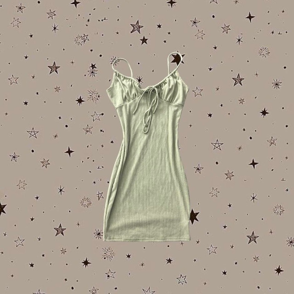 ☆ミ SAGE GREEN MINI DRESS